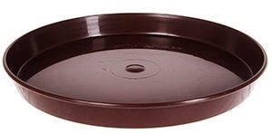 Vazono padėkliukas Form Plastic, plastikinis, Ø 17 cm, rudas