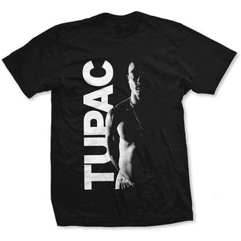 Rock Marškinėliai Tupac Side Photo, Dydis: L