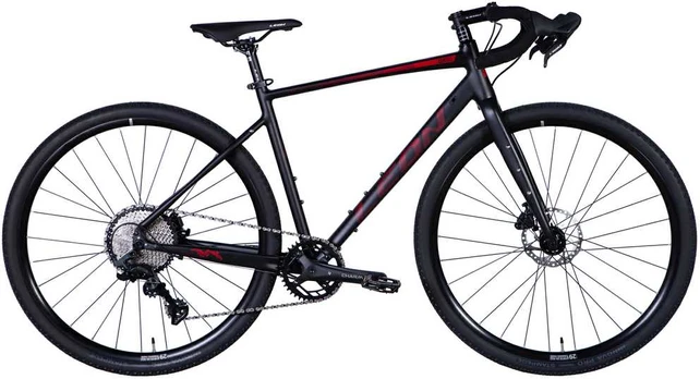 Bicycle AL 28" Leon GR-90 HDD frame-L" juodas with red (m)