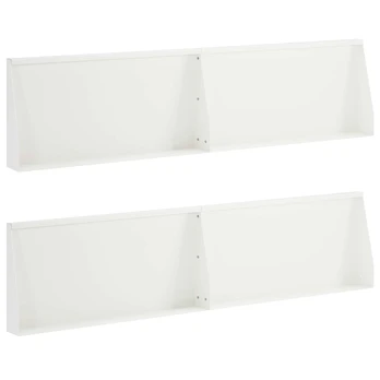 Sienelė 4 vnt. 80 x 12 x 40 cm Plienas Balta