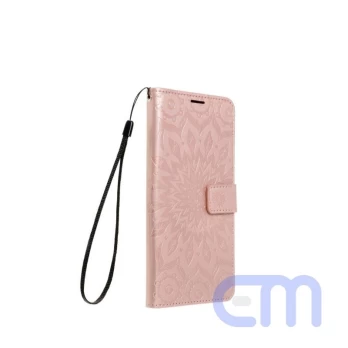 Dėklas telefonui Forcell MEZZO Book, skirtas Samsung Galaxy A12, rožinis