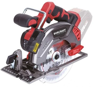 Akumuliatorinis diskinis pjūklas Worcraft 165mm 20V, Li-ION