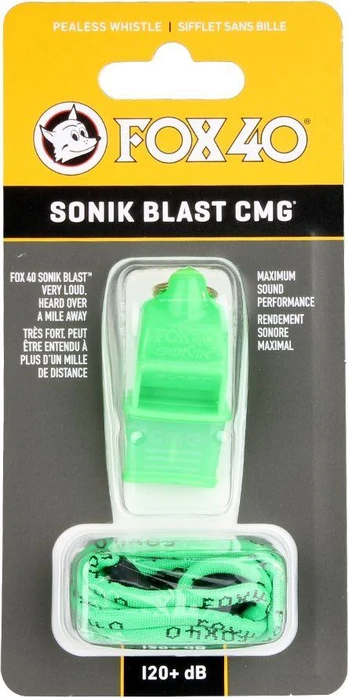 Fox „Whistle Sonik Blast CMG“ žalia virvelė