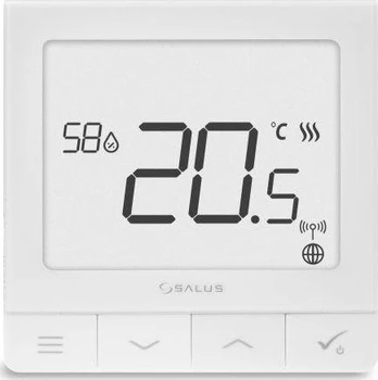 Temperatūros reguliatorius su drėgmės jutikliu Salus