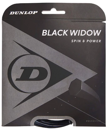 Stygos tenisui Dunlop Black Widow 16G/12m/1.31mm