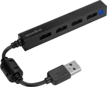 "Speedlink" USB šakotuvas "Snappy Slim", 4 prievadai (SL-140000-BK) kaina