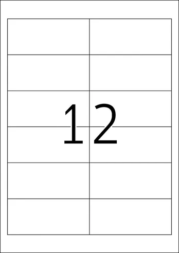 Top Stick 8711 Universalios etiketės 96.5 x 42.3 mm, 100 lapų