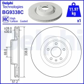DELPHI BG9338C Brake Disc kaina