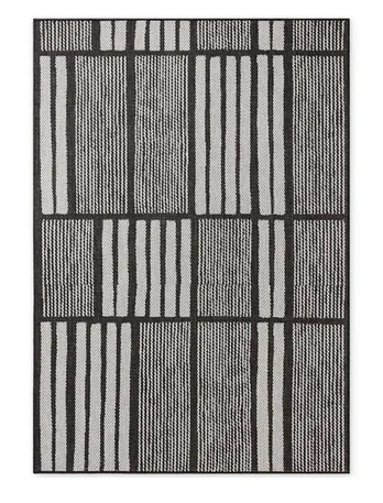 Ted Baker Haringey Flatweave kilimas Allington juodas baltas 160x230
