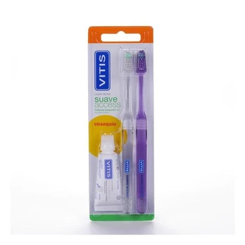Vitis Double Set Den Access Soft Toothbrush Dantų pasta
