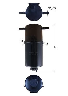 Kuro filtras MAHLE KL873