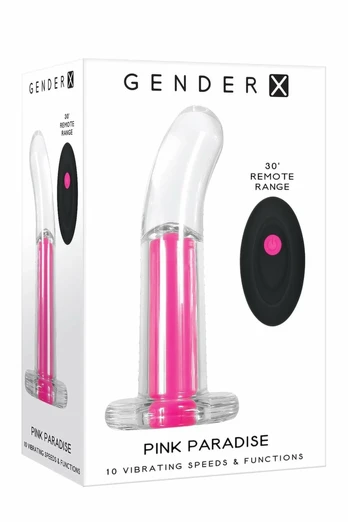 GENDER X Pink Paradise Remote-Controlled Vibrating Device, 10 Modes