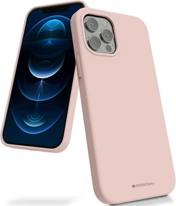Dėklas Mercury Silikoninis dėklas Apple iPhone 16 rožinio smėlio