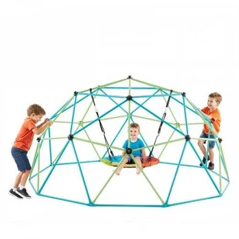 10 pėdų geometrinė laipiojimo kupolas su sūpynėmis