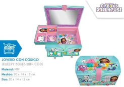 „Gabby's Dollhouse“ papuošalų dėžutės su kodu kaina