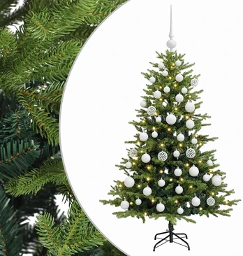 Dirbtinė Kalėdų eglutė su burbulais 120 cm 150 LED Šilta balta