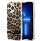 Dėklas Guess Leopard GUHCP13LHSLEOW iPhone 13 Pro Rudas kaina