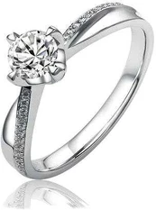 Silvego Sidabrinis engagement ring SHZR302