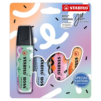 Stabilo Boss Pastel žymekliai, 4 vnt., dizainas Ju Schnee