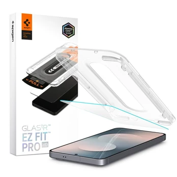 Apsauginis grūdintas stiklas Samsung Galaxy S25 FE telefonui "Spigen Glas.TR EZ Fit Pro"