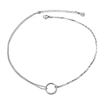Sidabrinis kaklo papuošalas Choker