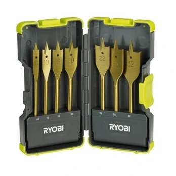 7 plunksninių grąžtų komplektas Ryobi RAK07SB