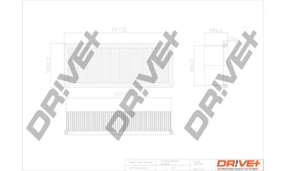 Oro filtras Dr!ve+ DP1110.10.0553