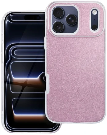 Rožinis dėklas iPhone 17 Pro Max / 18 Pro Max Shining