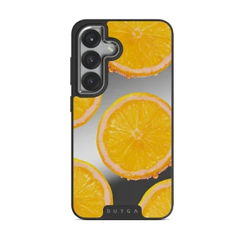 Bitter - Samsung Galaxy S25 Case, Elite Mirror Dark (Magnetic) / Silver