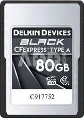 DELKIN CFEXPRESS BLACK -VPG400- 80GB (TYPE A) kaina