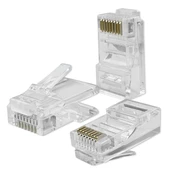 RJ45 modular connector CAT5e, UTP, 100pcs kaina