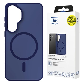 Dėklas 3mk Smoke MagCase for Samsung Galaxy S25 - Mėlyna-Translucent