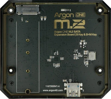 Argon ONE M.2 SATA išplėtimo plokštė - skirta Raspberry Pi 4B