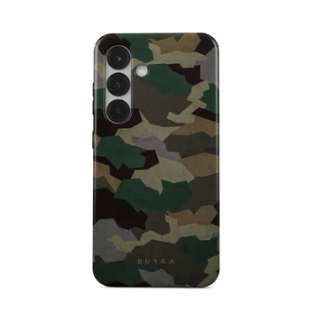 Tropical Green Camo - Samsung Galaxy S25 Plus Case, Tough (Magnetic) / N/A