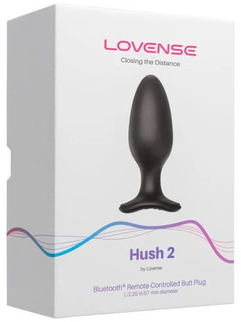 Lovense Hush 2 (2.25) Vibruojantis analinis dildo