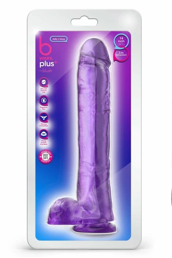 Blush B Yours Plus Hefty N’ Hung Purple Intimate System 35.6cm TPE