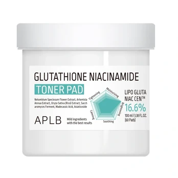 APLB Glutathione Niacinamide 16.6% Toneris Pad 60 pcs
