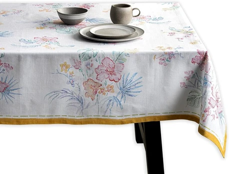Maison d' Hermine 100 % medvilninė staltiesė 140 cm x 180 cm, dažyta rankomis