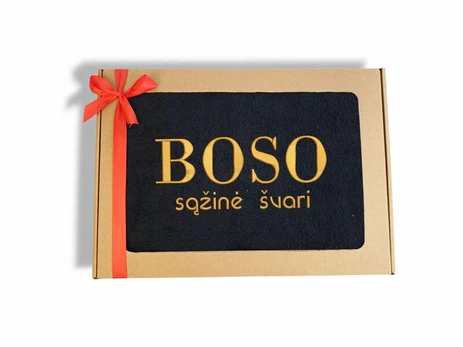 Siuvinėtas rankšluostis „Boso sąžinė švari“