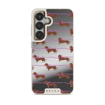 Always Late - Samsung Galaxy S25 Case, Elite Mirror Light (Magnetic) / Gold