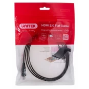 UNITEK HDMI KABELIS 2.0 4K60HZ, PLOKŠČIAS, 1,5 M kaina