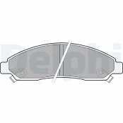DELPHI LP2037 Brake pad set kaina