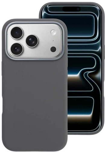 FORCELL F-PROTECT Frame Premium case compatible with MagSafe for IPHONE 16 pilka