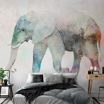 Artgeist Fototapetas - Painted Elephant