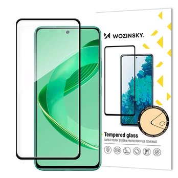 Hurtel Wozinsky Full Glue tempered glass with juodas frame for Huawei Nova 11 SE