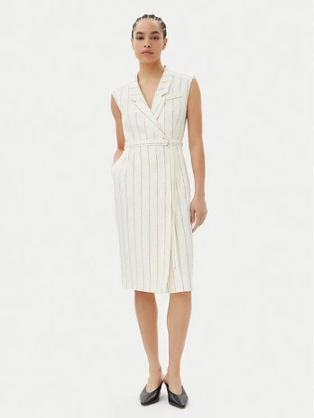 BOSS Kasdieninė suknelė Drupe 50540617 Smėlio Relaxed Fit