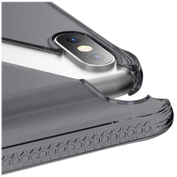 Dėklas ITSKINS NANO GEL cover til iPhone XS Max®. Sort