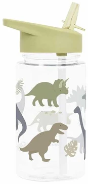 A Little Lovely Buteliukas su ustnikiem na wodę DINOSAURS 450 ml / LLC