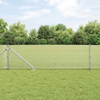 Tvora su stulpais Sidabro 0.4 x 10 m Plienas