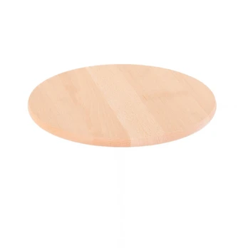 Besisukantis serviravimo padėklas, buko mediena, Ø 30 cm